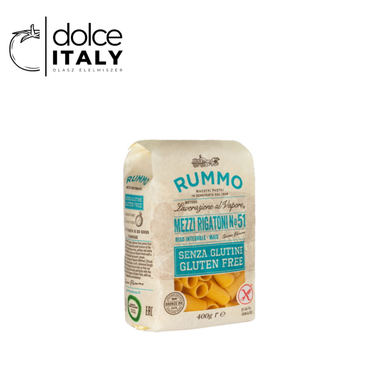 Rummo Gluténmentes Mezzi Rigatoni 400g