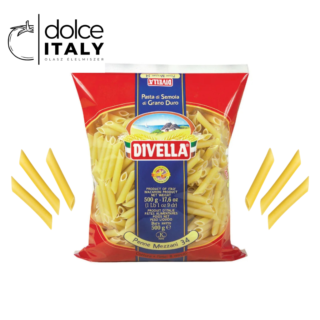 Divella Penne Mezzani Tészta