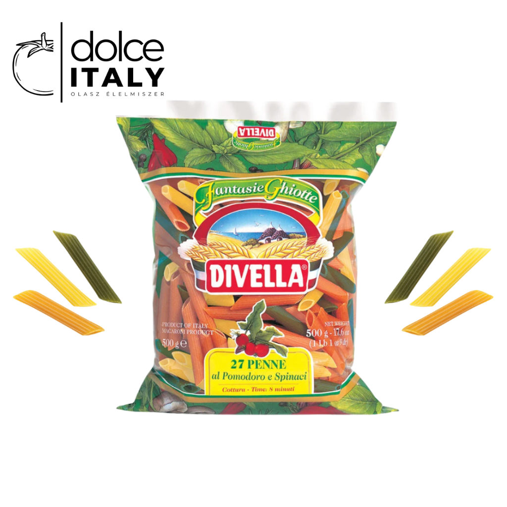 Divella Penne Tricolor Tészta